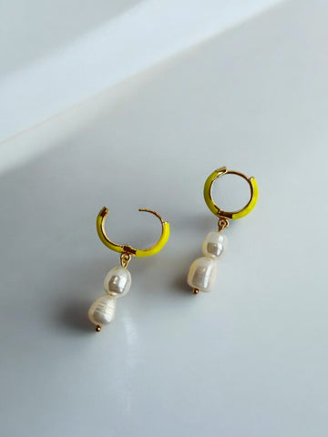 Double Pearl Earrings