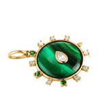 Malachite Sun Charm