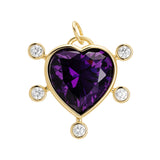 Violeta Heart Charm