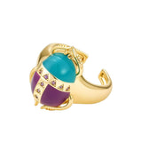 Turquoise Scarab Ring
