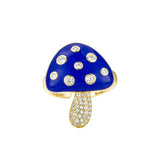 Blue Mushroom Ring